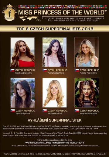 TOP 6 CZECH SUPERFINALISTS 2018