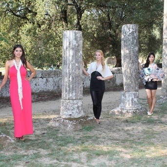 Miss Princess in Greek Olympia, the second stop a voyage